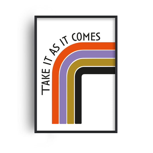 Take it as it comes Giclée retro Art Print