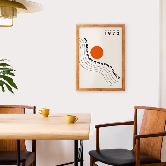 Wild World  retro Giclée Art Print