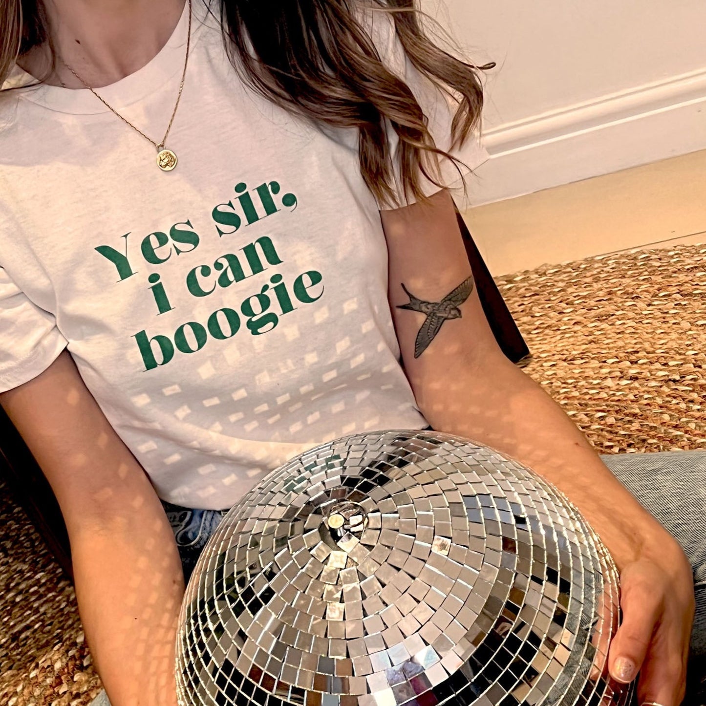 Yes sir I can Boogie oversized retro slogan t-shirt