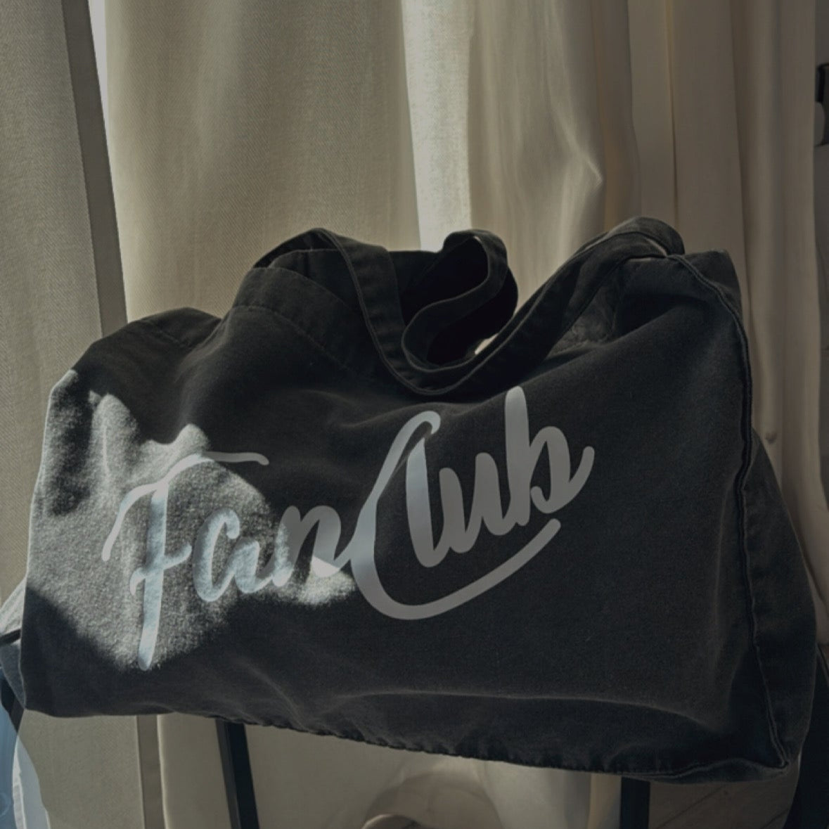 The Everyday Core Fanclub Washed Charcoal Tote Bag