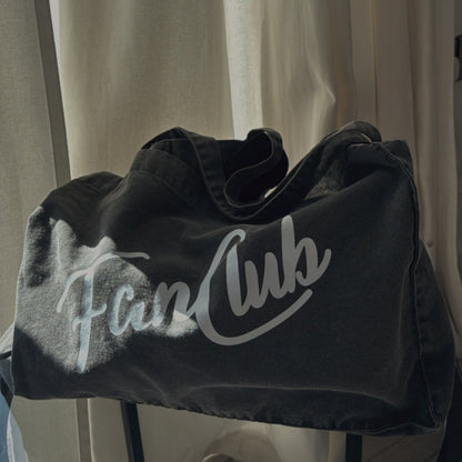 The Everyday Core Fanclub Washed Charcoal Tote Bag
