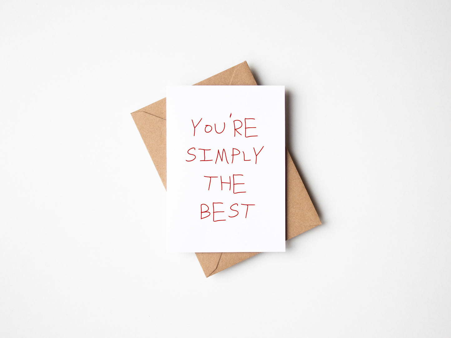 You're Simply The Best Greetings Card