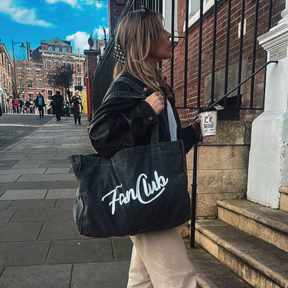 The Everyday Core Fanclub Washed Charcoal Tote Bag