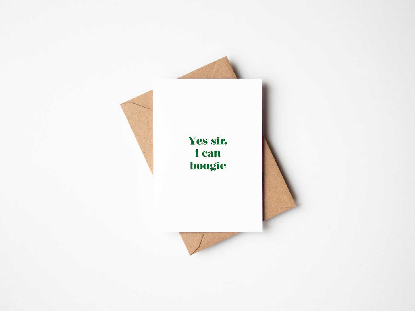 Yes Sir I Can Boogie Greetings Card