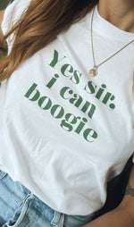 Yes sir I can Boogie oversized retro slogan t-shirt