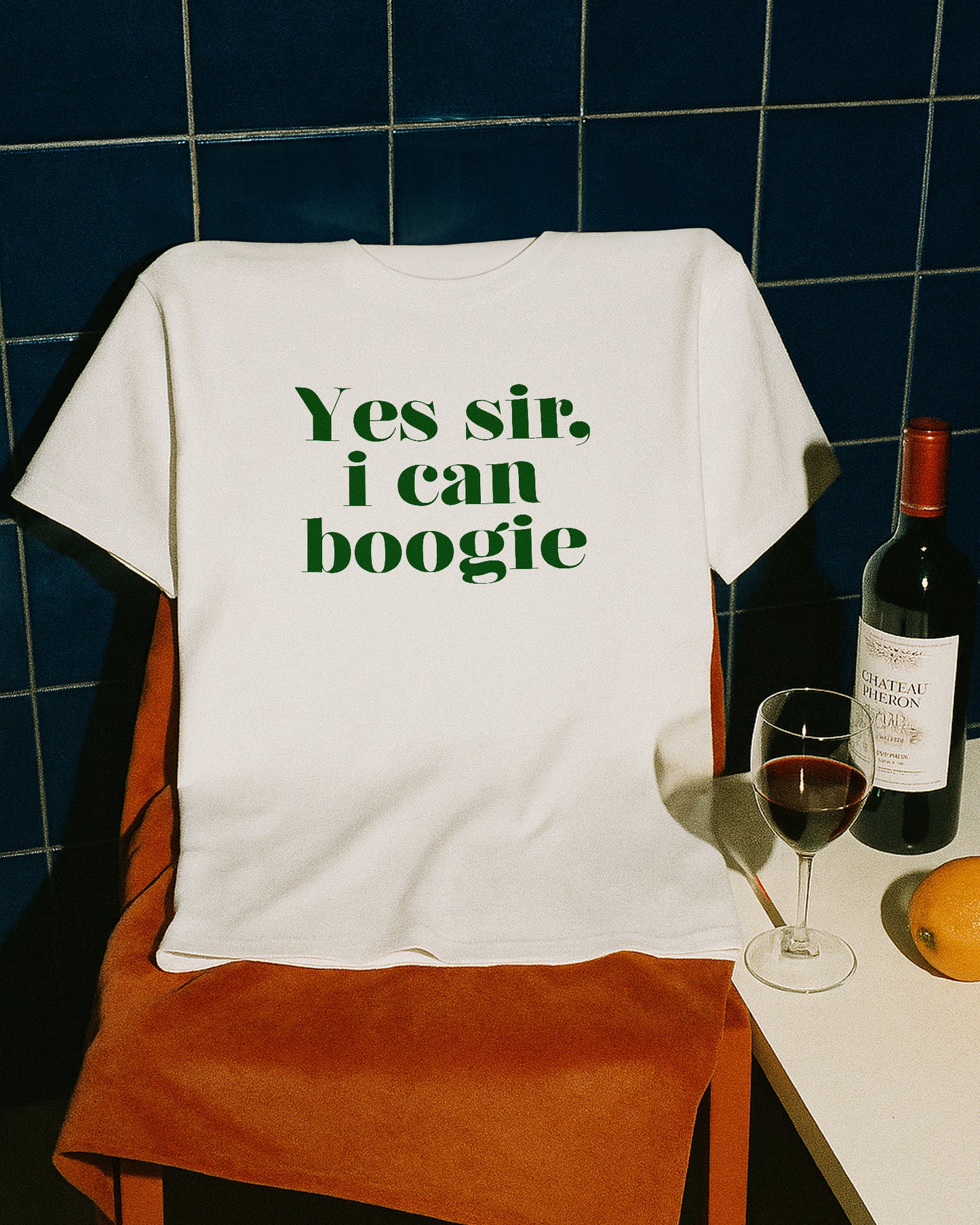 Yes sir I can Boogie retro slogan t-shirt