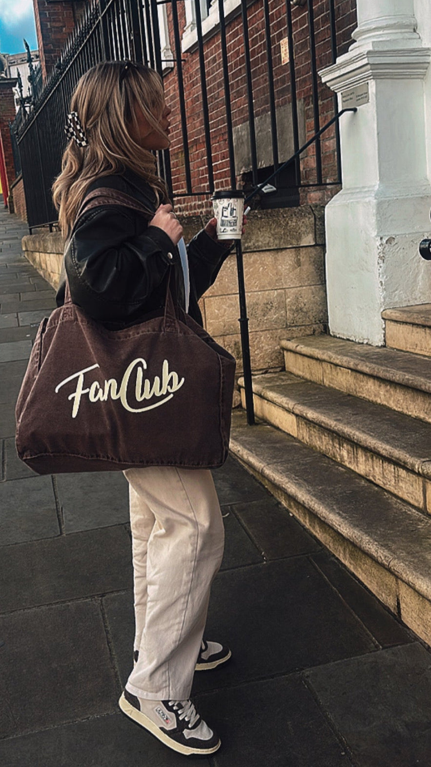 The Everyday Core Fanclub Washed Mocha Tote Bag