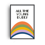 All the Young Dudes Retro Nursery Giclée retro Art Print