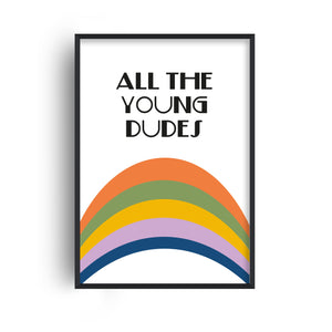 All the Young Dudes Retro Nursery Giclée retro Art Print