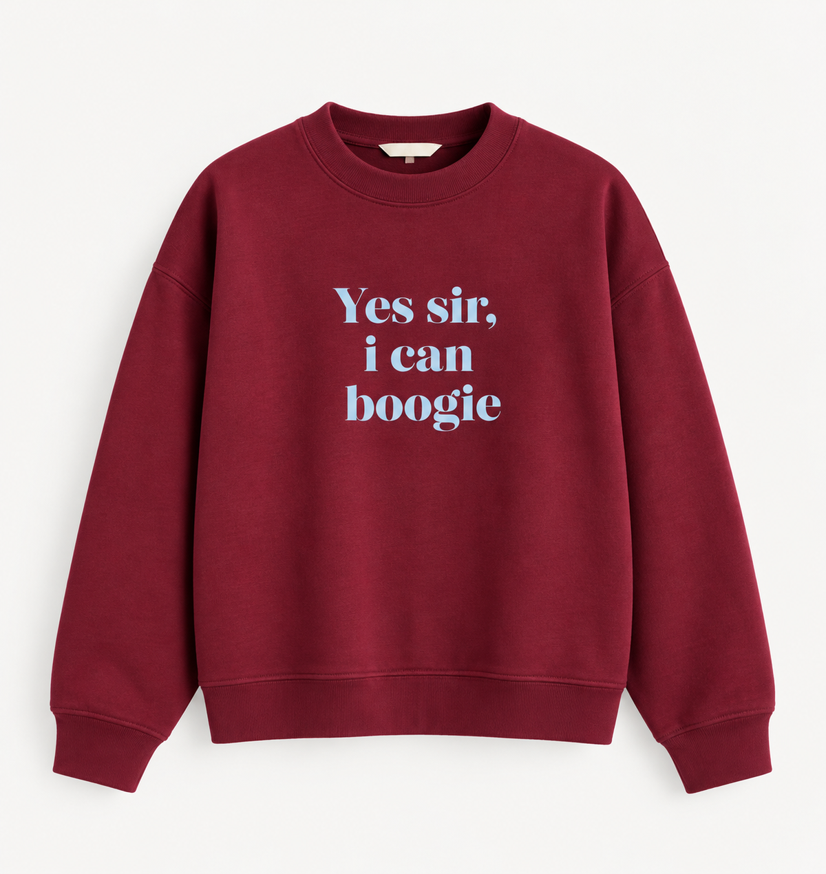 Yes Sir I Can Boogie Retro Slogan Sweatshirt