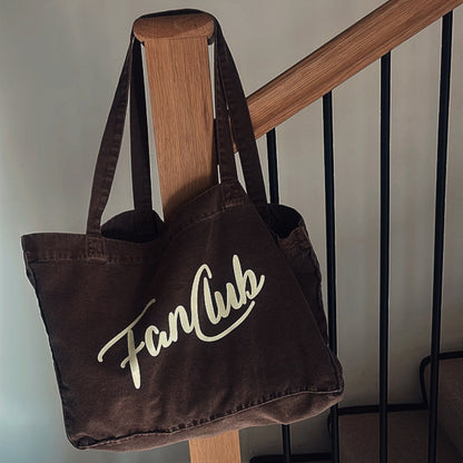 The Everyday Core Fanclub Washed Mocha Tote Bag
