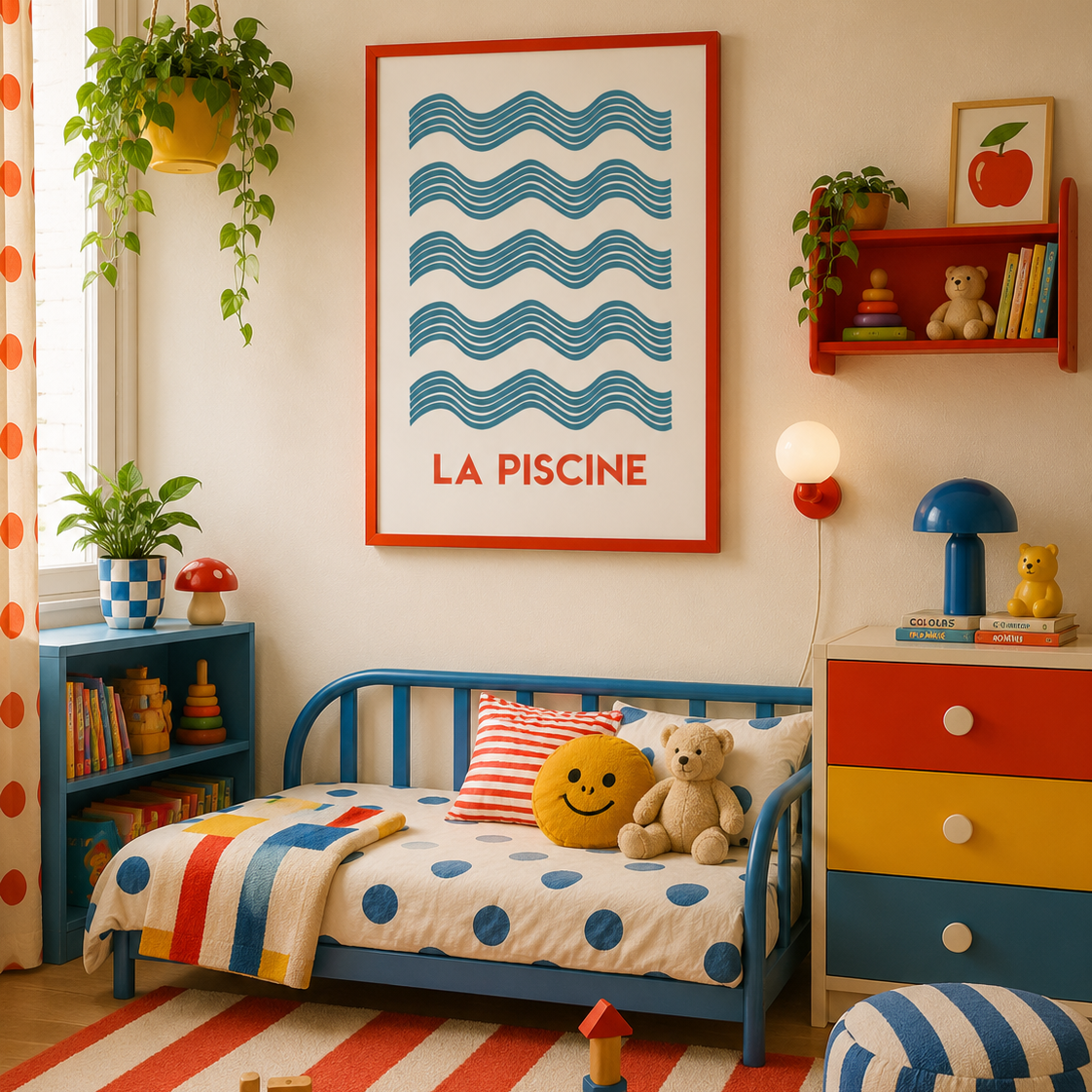 La Piscine Giclée retro Art Print