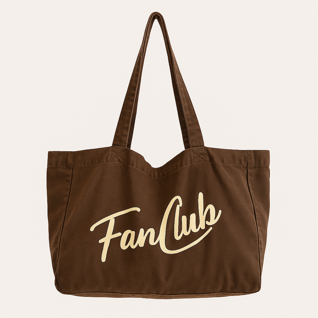 The Everyday Core Fanclub Washed Mocha Tote Bag