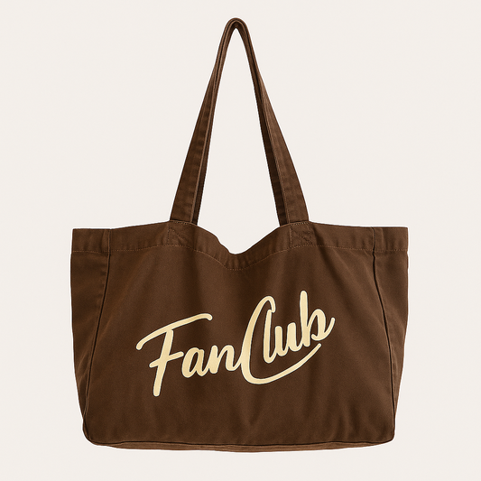 The Everyday Core Fanclub Washed Mocha Tote Bag