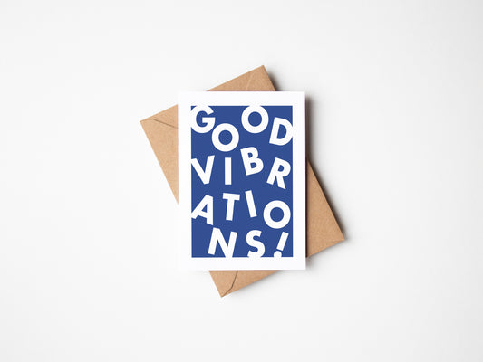 Good Vibrations Greetings Card
