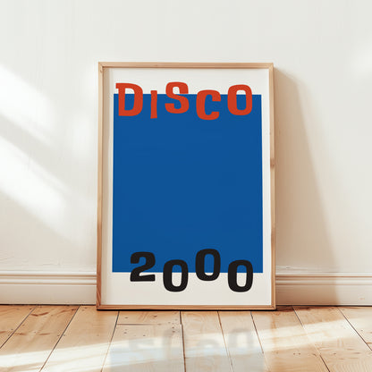 Disco 2000 Retro Music Giclée Art Print