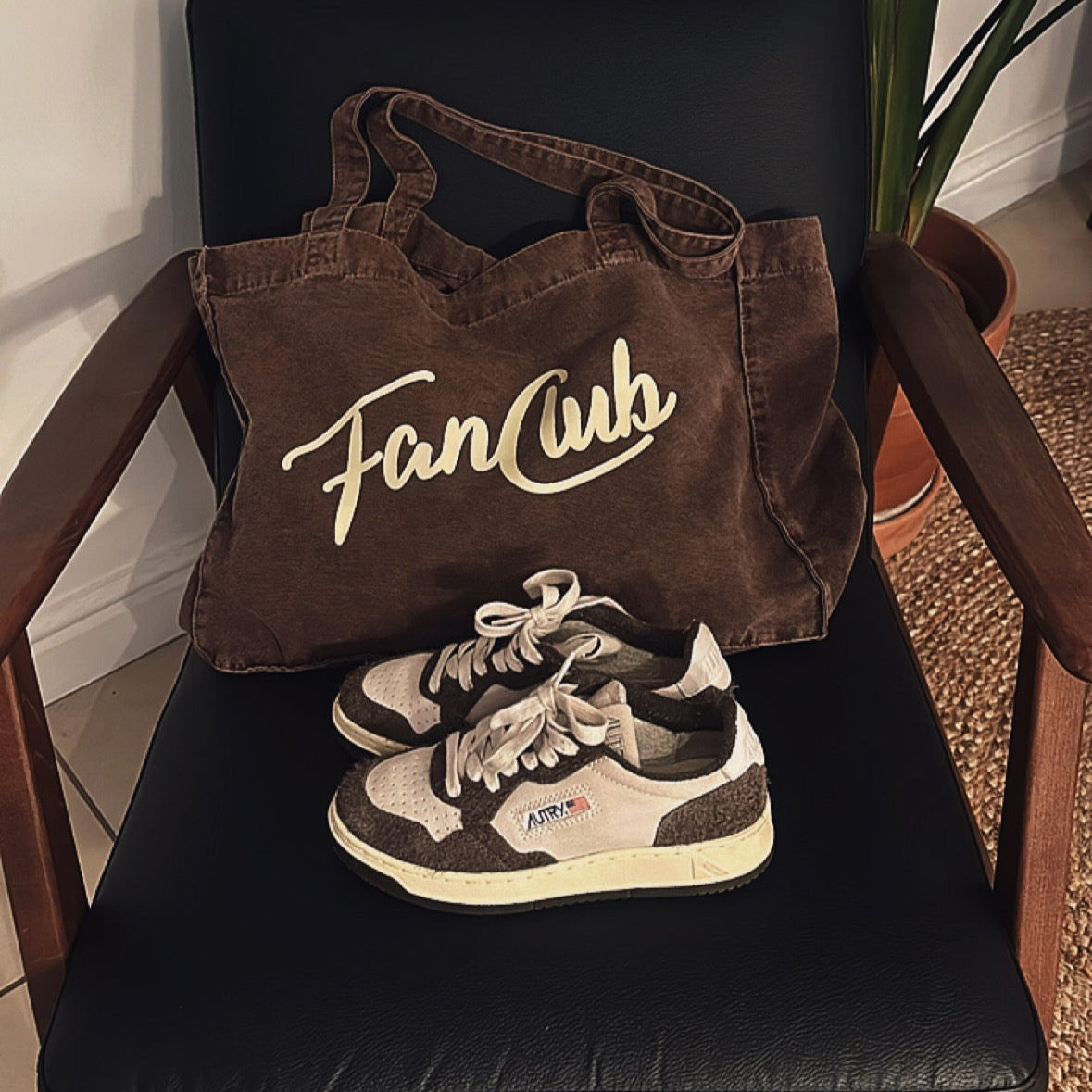 The Everyday Core Fanclub Washed Mocha Tote Bag