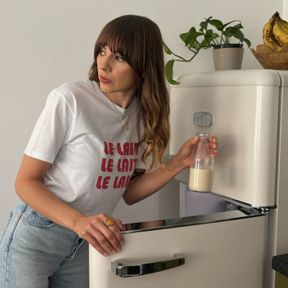 Le Lait retro slogan t-shirt