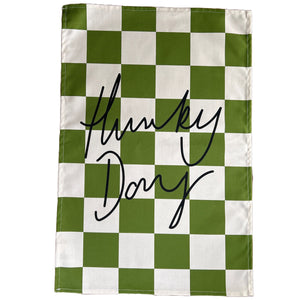 Hunky Dory Checkerboard Retro Tea towel