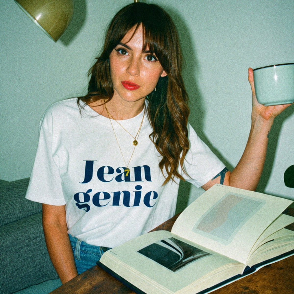 Jean Genie retro slogan t-shirt