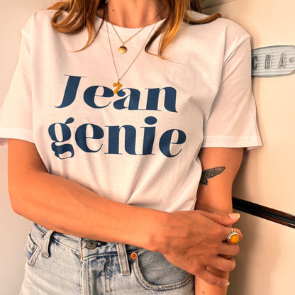 Jean Genie retro slogan t-shirt