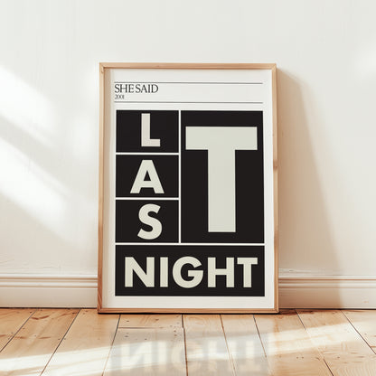 Last Night Giclée Art Print