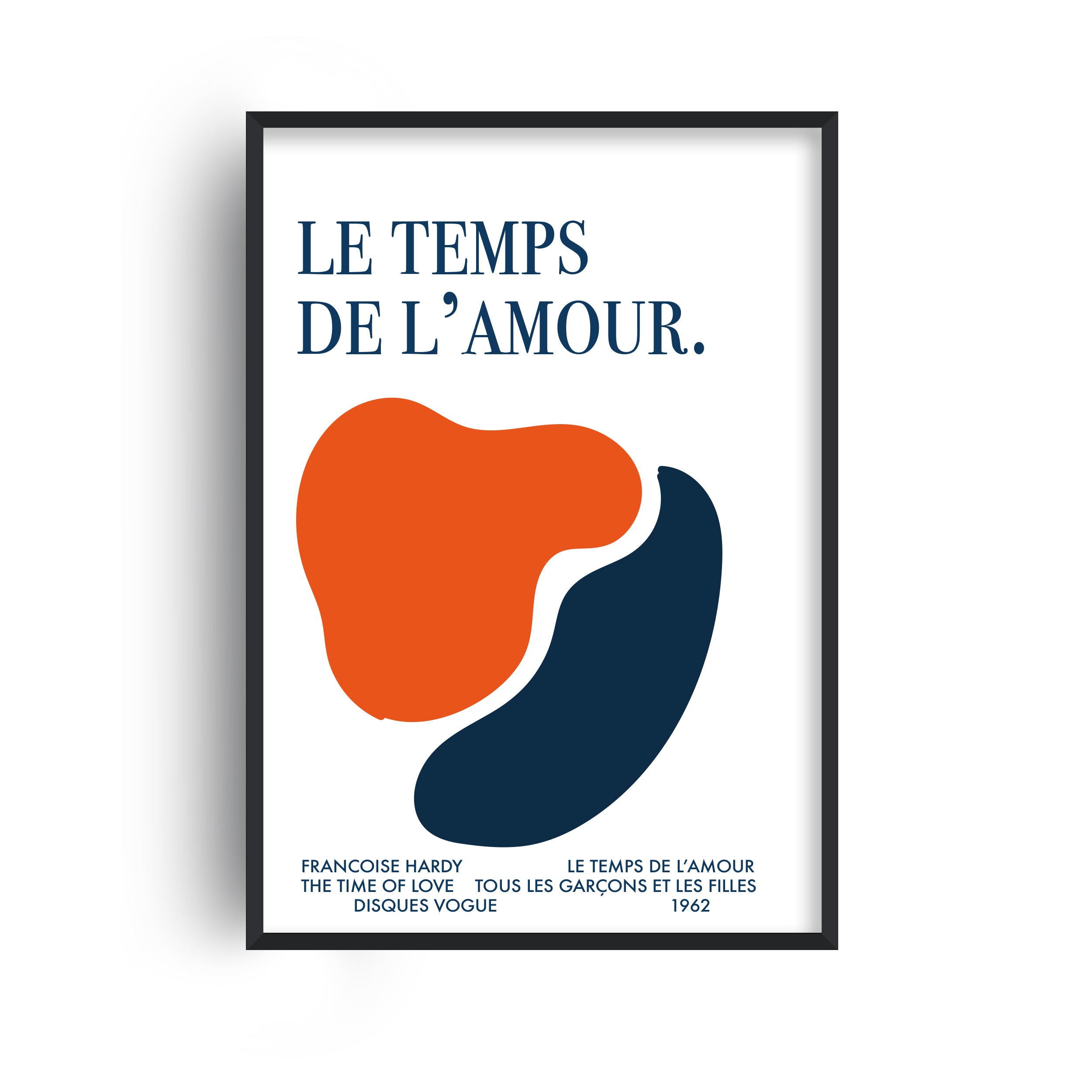 Le Temps De L'Amour (The Time Of Love) French abstract Giclée Art Print