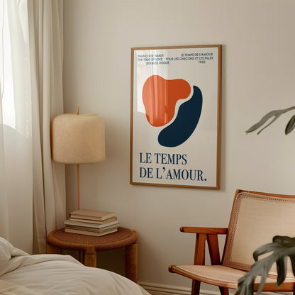 Le Temps De L'Amour (The Time Of Love) French abstract Giclée Art Print