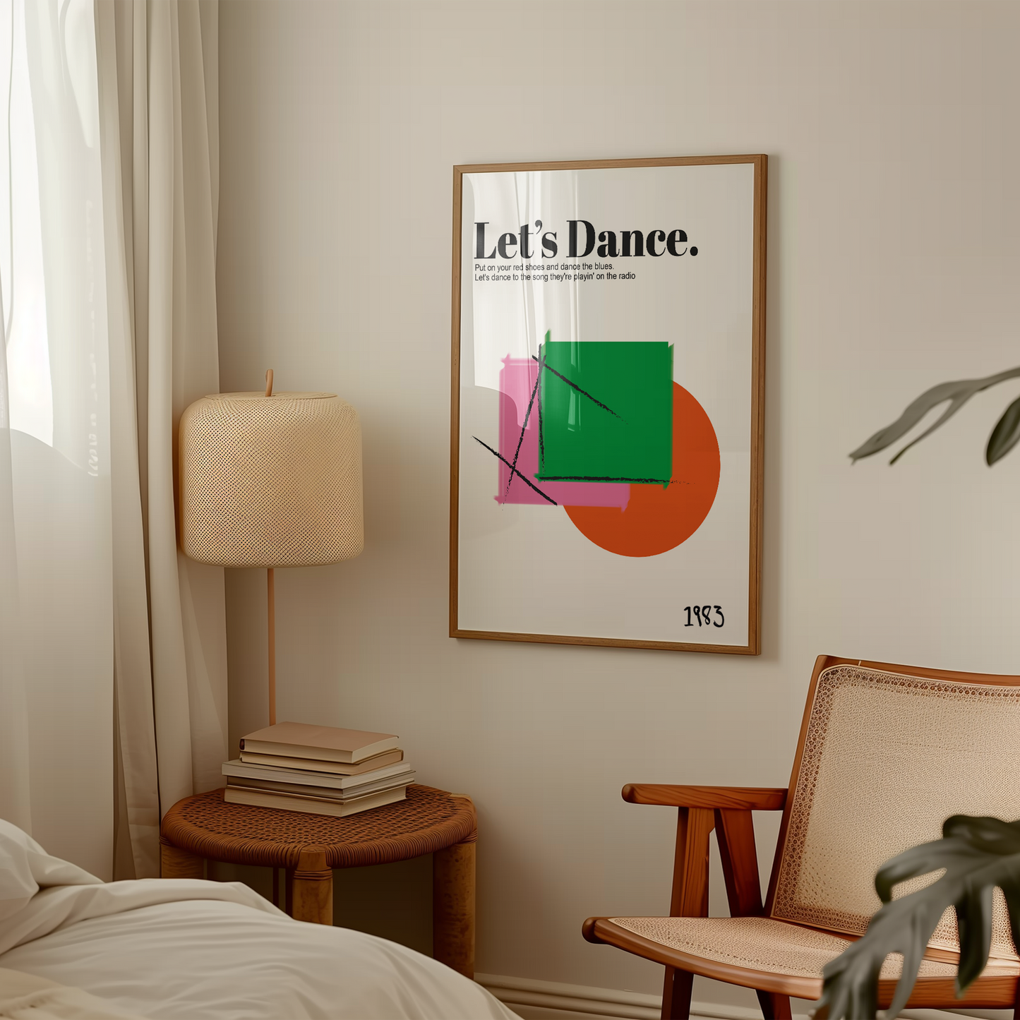 Let's Dance Retro Art Print