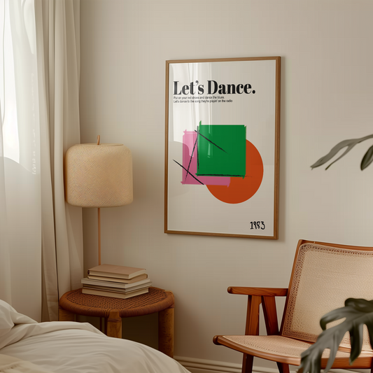 Let's Dance Retro Art Print