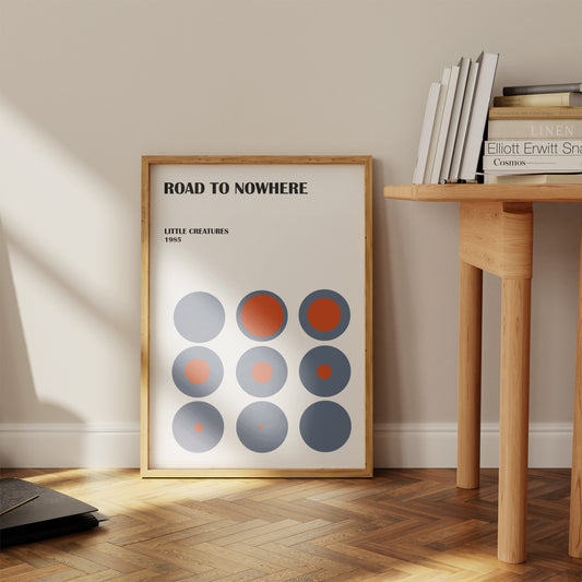 Road To Nowhere Giclée retro Art Print