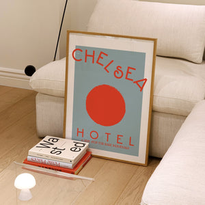 Chelsea Hotel charity retro Art Print