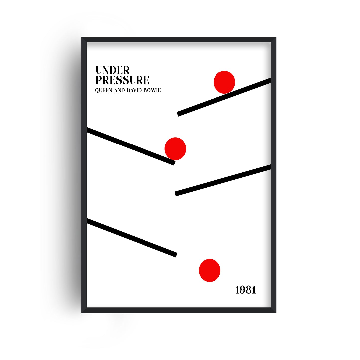 Under Pressure retro Giclée Art Print