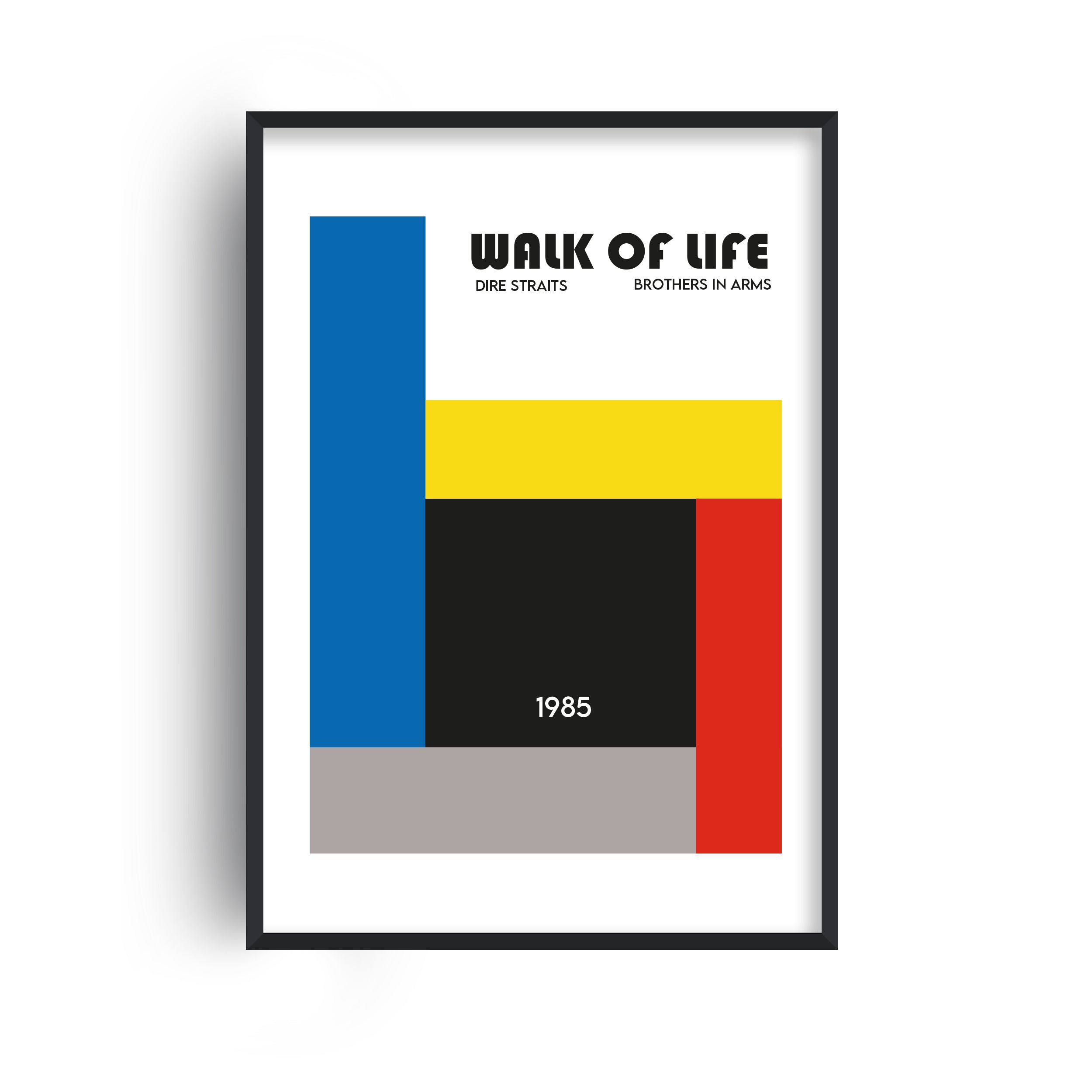 Walk of Life Dire Straits Retro Giclée Art Print