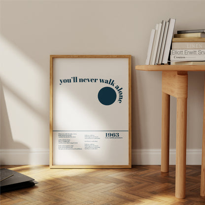 SECONDS SALE You'll Never Walk Alone Music Giclée Art Print
