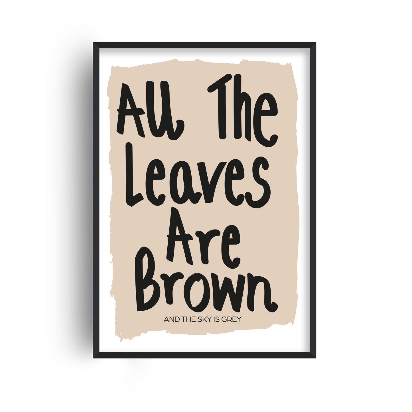 All The Leaves Are Brown Retro Music Giclée Art Print