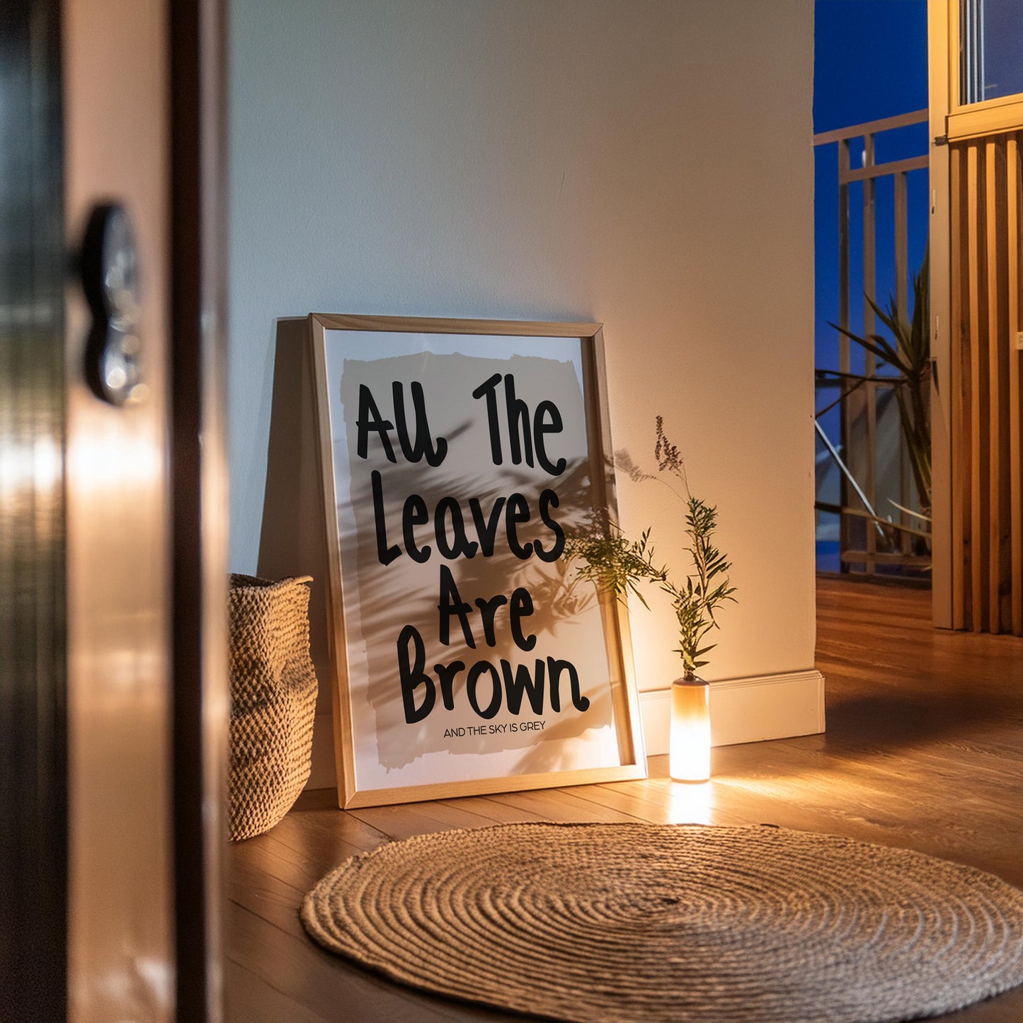 All The Leaves Are Brown Retro Music Giclée Art Print
