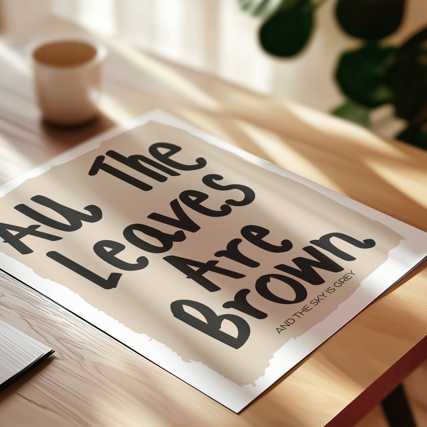 All The Leaves Are Brown Retro Music Giclée Art Print
