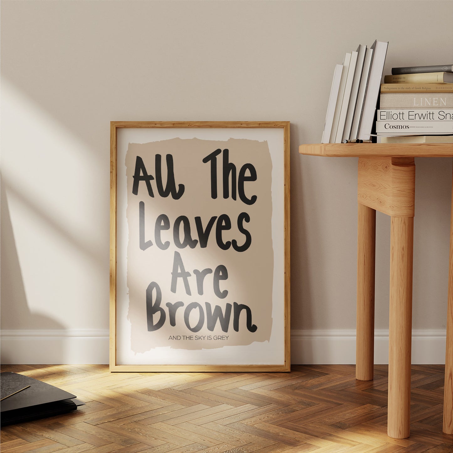 All The Leaves Are Brown Retro Music Giclée Art Print