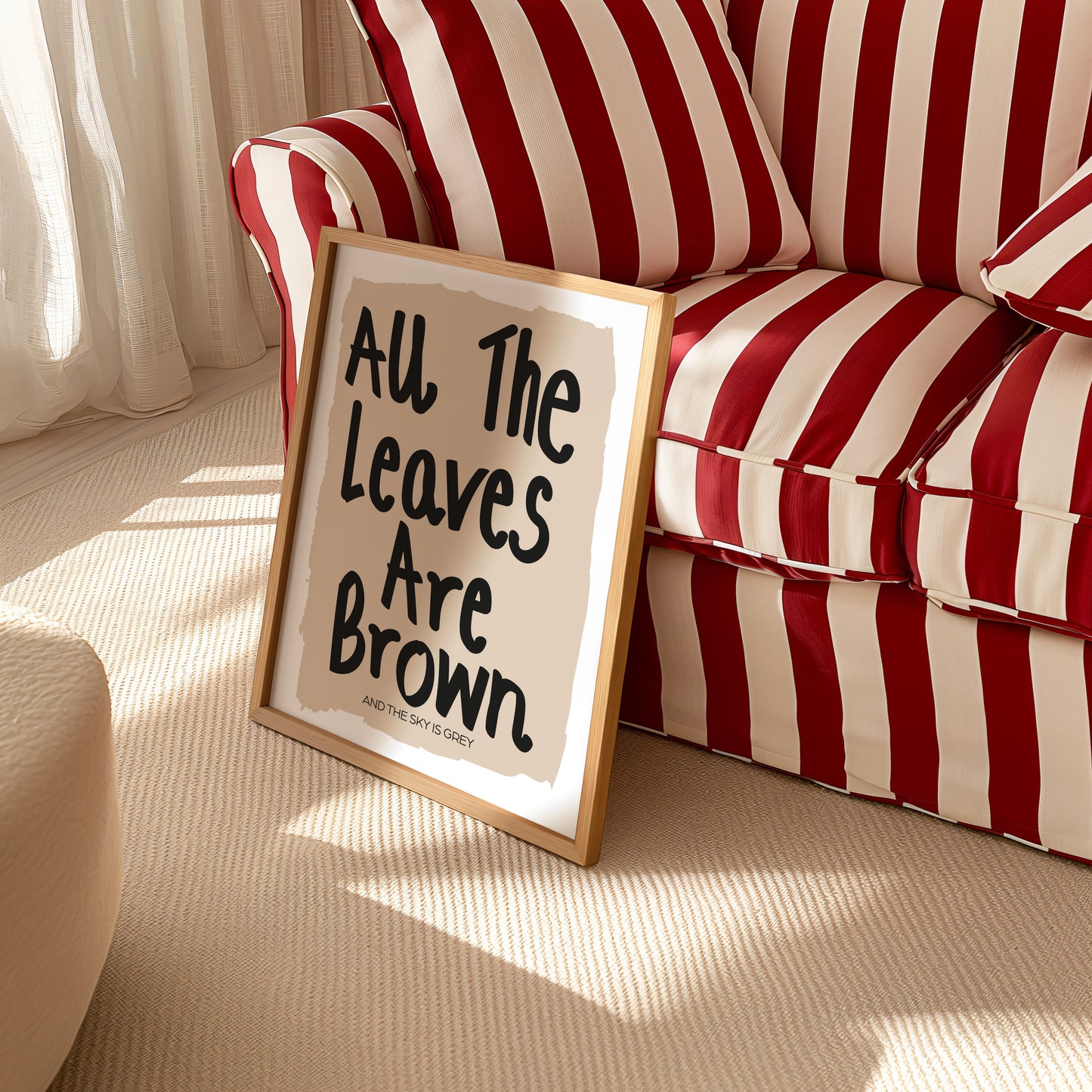 All The Leaves Are Brown Retro Music Giclée Art Print
