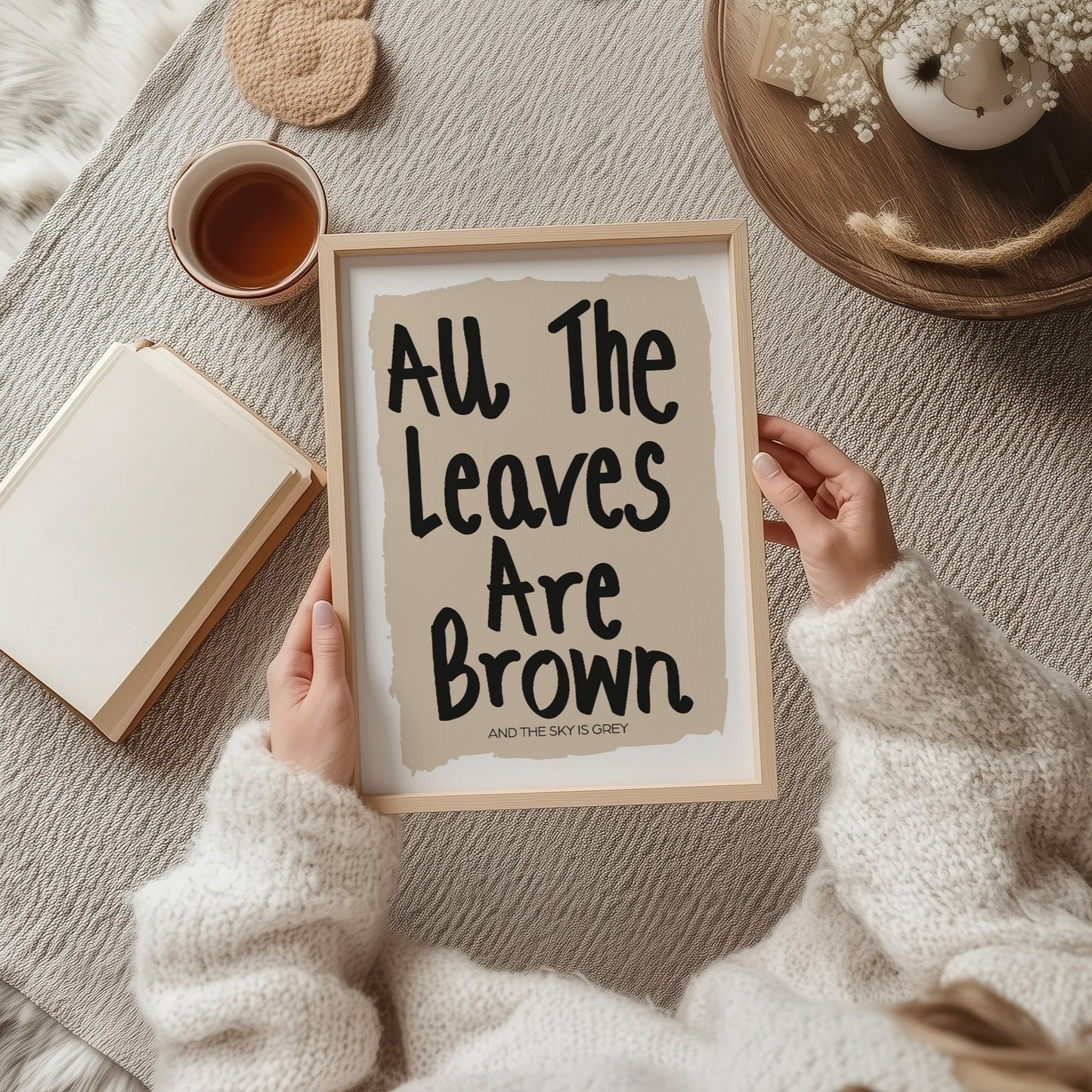 All The Leaves Are Brown Retro Music Giclée Art Print