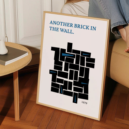 Another Brick in The Wall Giclée retro Art Print