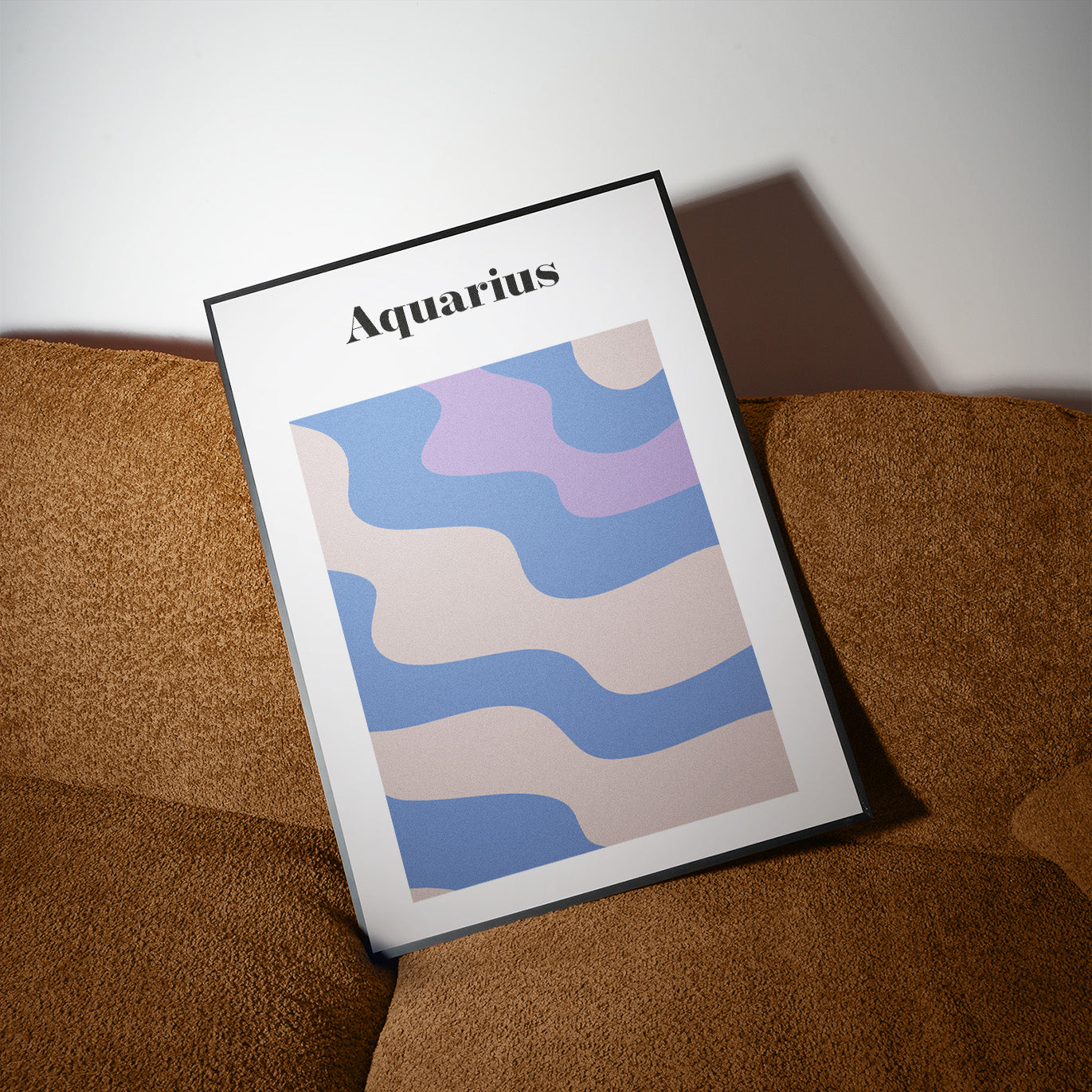 Aquarius Zodiac Star Sign Giclée retro Art Print