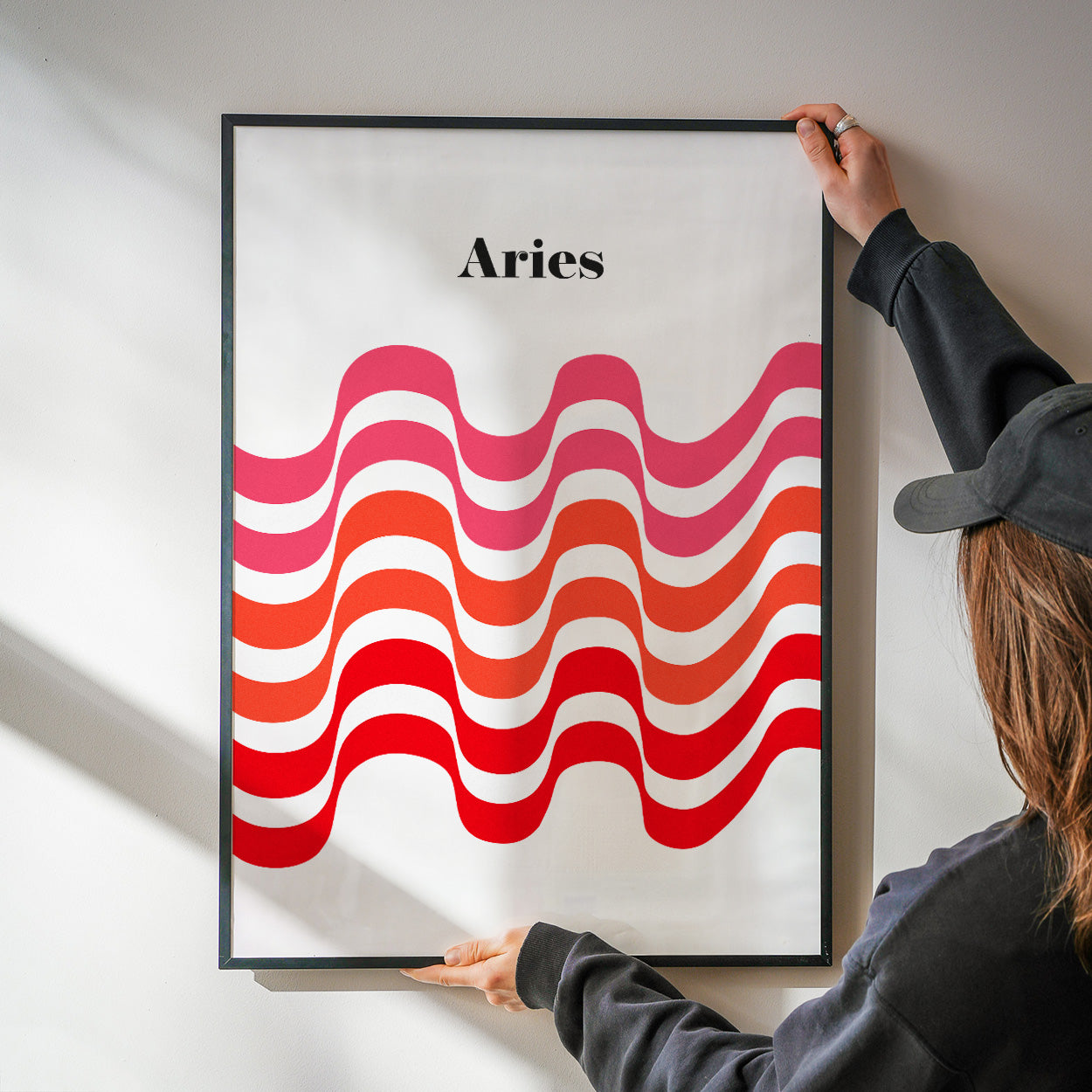 Aries Zodiac Star Sign Giclée retro Art Print