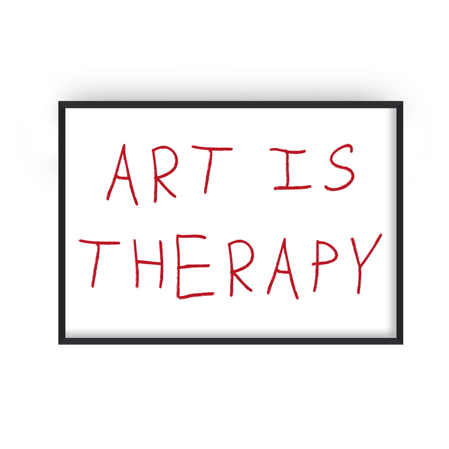 Art is therapy Retro Giclée Art Print