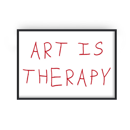 Art is therapy Retro Giclée Art Print