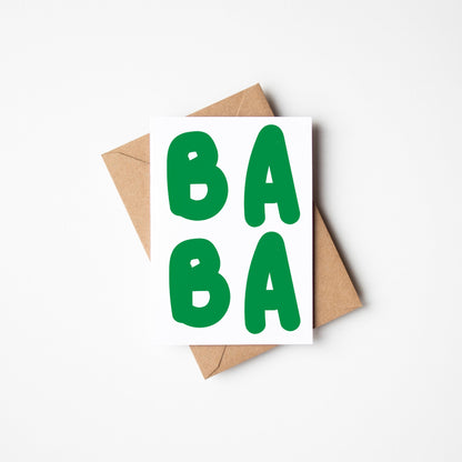 BaBa Baby Greetings Card