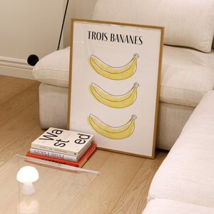 Bananas French Giclée Retro Art Print