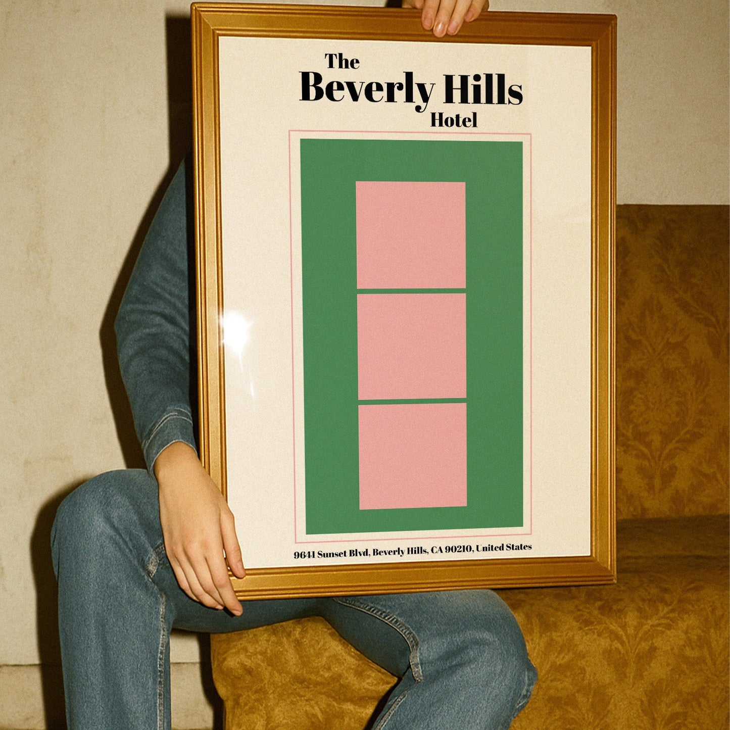 The Beverly Hills hotel Giclée retro Art Print