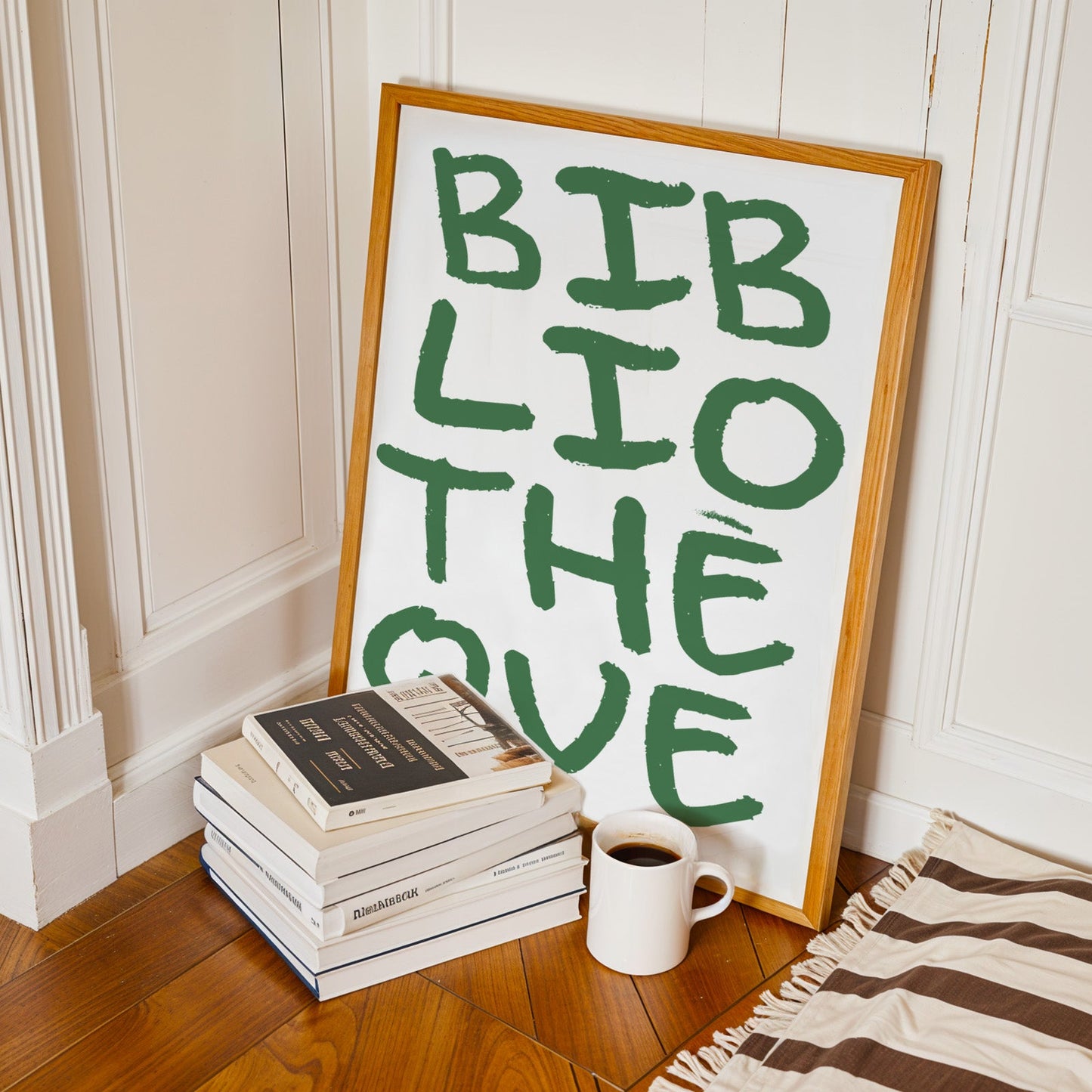 Bibliothéque Retro Giclée Art Print